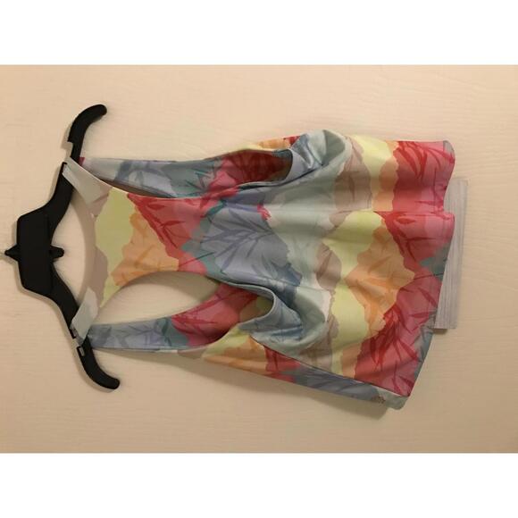 Women's Multicolor Racerback Tank Top - Picture 2 of 2